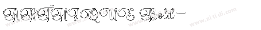 ARTHIQUE Bold字体转换
